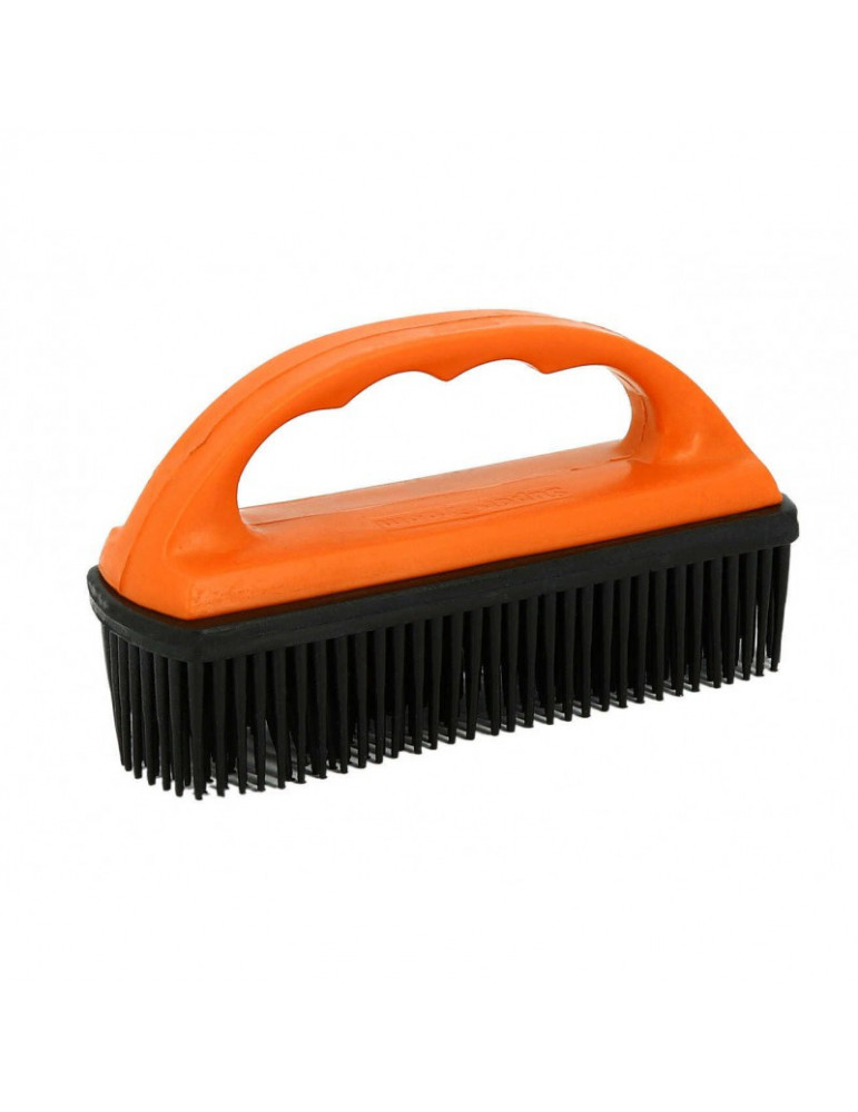 Brosse pour Tapis caoutchou orange