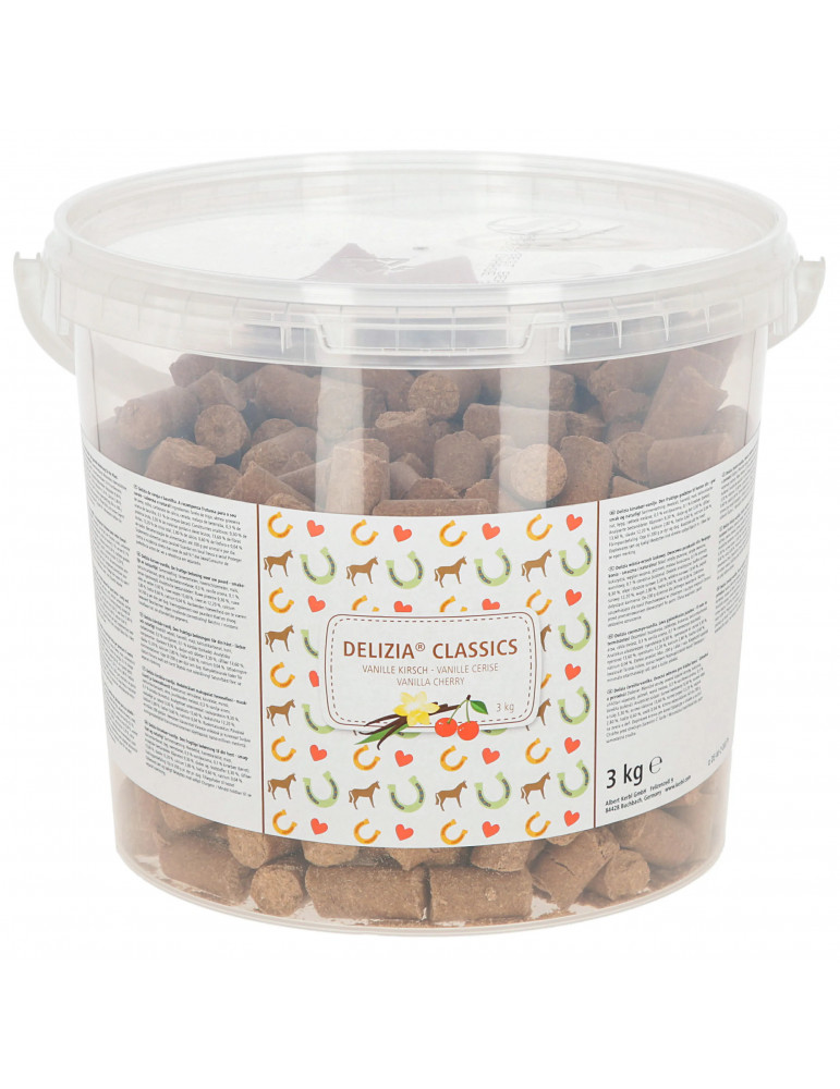 Friandises Delizia Vanille Cerise 3kg - Cheval