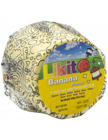 Likit Pierre Banane 650g - Pierre à lécher cheval