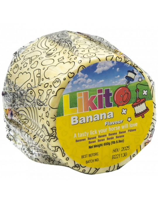 Likit Pierre Banane 650g - Pierre à lécher cheval