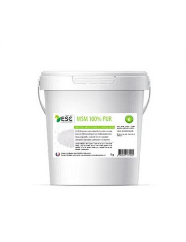 MSM 100% Pur 1kg ESC - Complément Articulations Cheval - Nature Horse