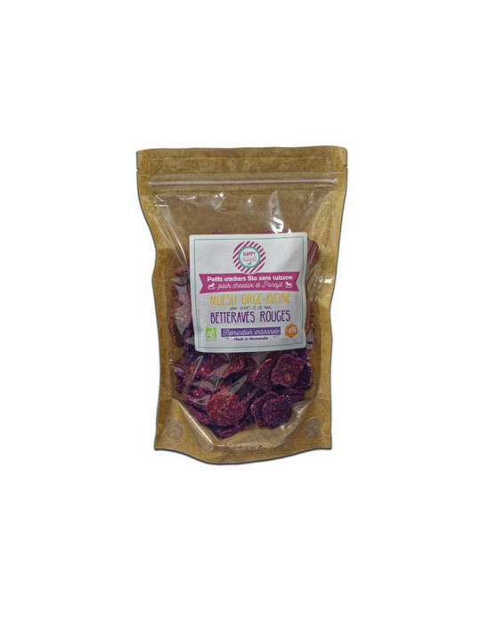 Crackers Bio betterave lactofermentée – Healthy et riches en fibres
