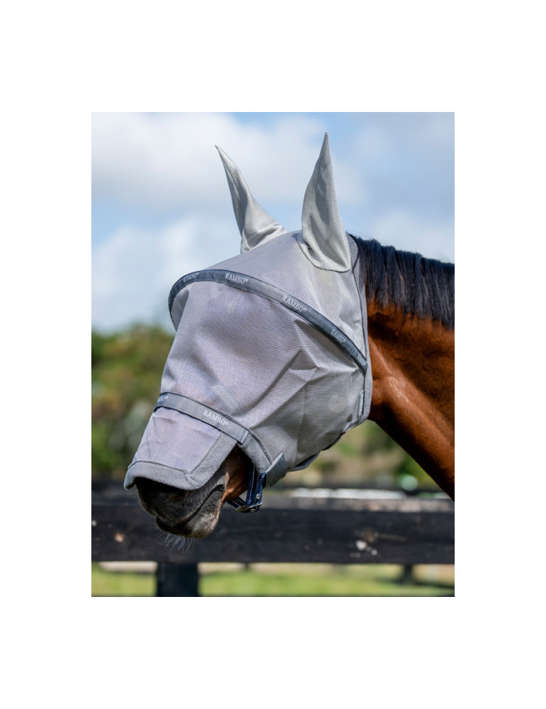 Masque Rambo FULL silver/navy