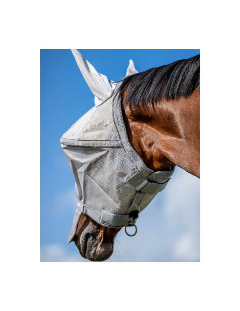 Masque Rambo FULL silver/navy
