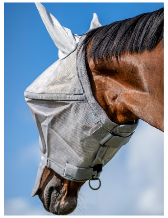 Masque Rambo FULL silver/navy
