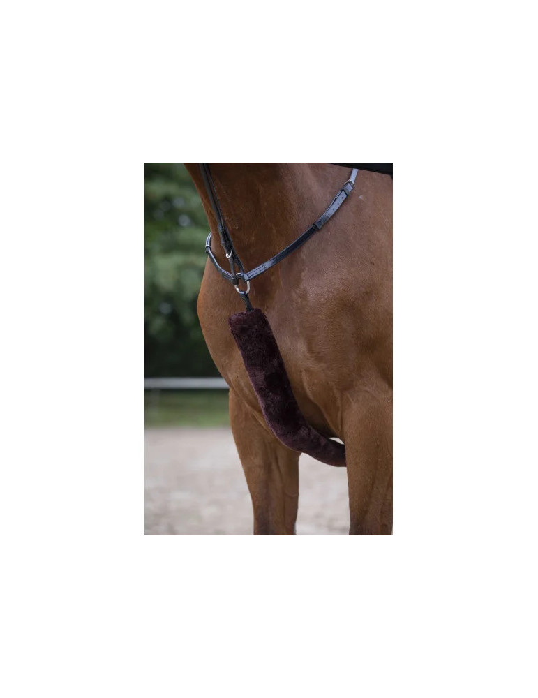 Fourreaux de collier & renes de chasse en Mouton noir