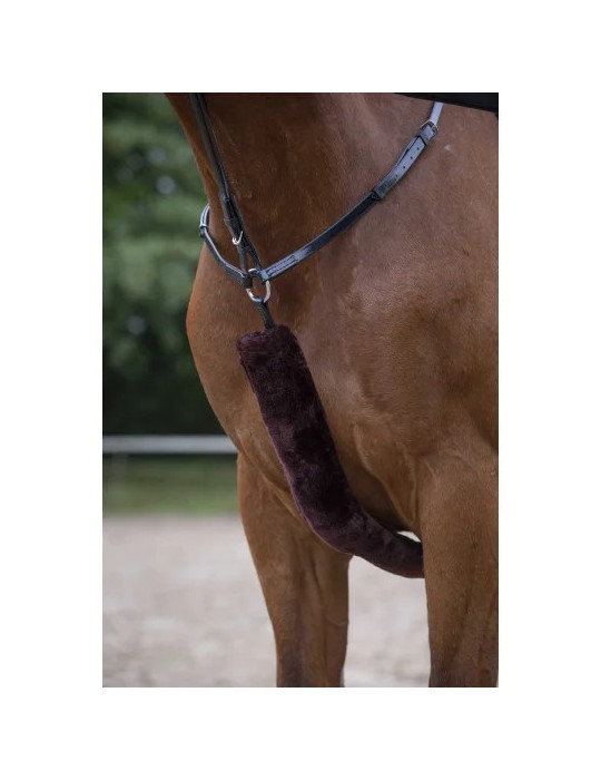 Fourreaux de collier & renes de chasse en Mouton noir