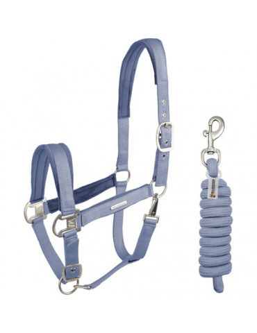 Licol Waldhausen Velvet Bleu Ocean Cob
