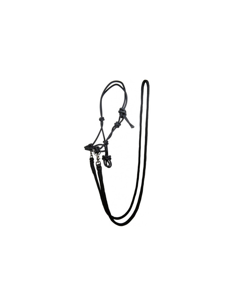 Licol NODAL rênes/longes noir taille COB
