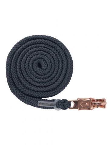 longe de licol plus mousquetton anti panique dark bleu