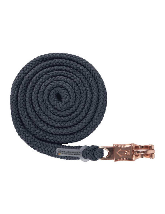 longe de licol plus mousquetton anti panique dark bleu