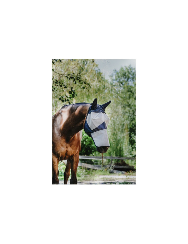 Masque mouche Lycra + nez Equitheme L