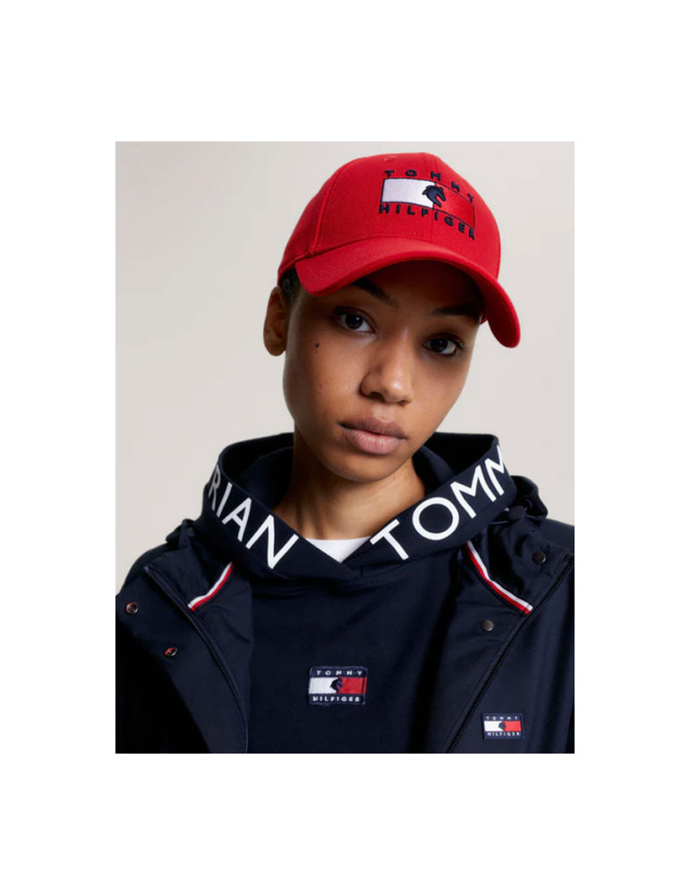 Montreal Water Repellent Flag Logo Cap FIERCE RED - 58cm - Nature Hors