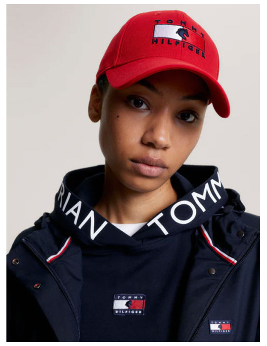 Montreal Water Repellent Flag Logo Cap FIERCE RED - 58cm - Nature Hors