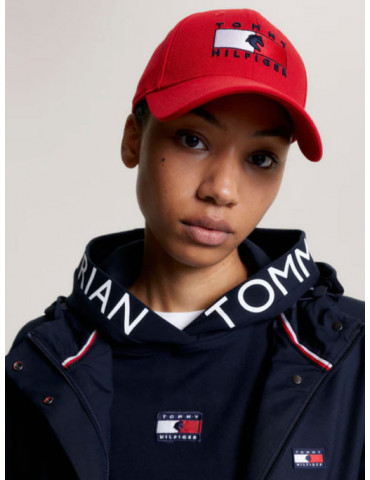 Montreal Water Repellent Flag Logo Cap FIERCE RED - 55cm - Nature Hors 2