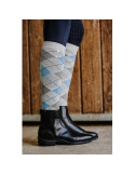 Chaussettes ARGYLE gris/ciel 35/38 - Nature Horse Langon