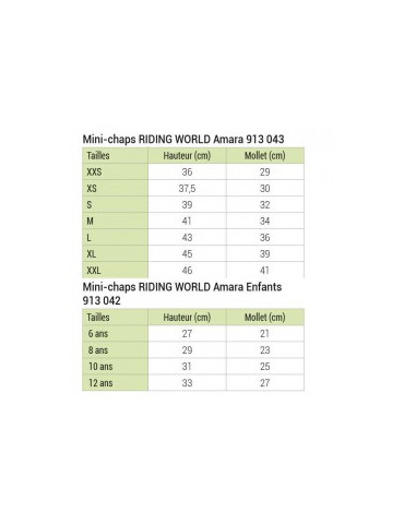 Chaps Riding world Noir Amara 6ans - Nature Horse Langon 2