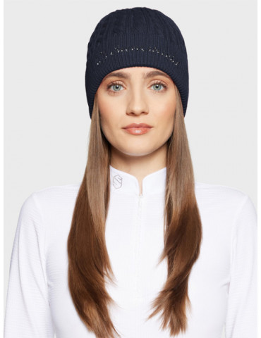 Bonnet Mira Crystal Navy - Nature Horse Langon