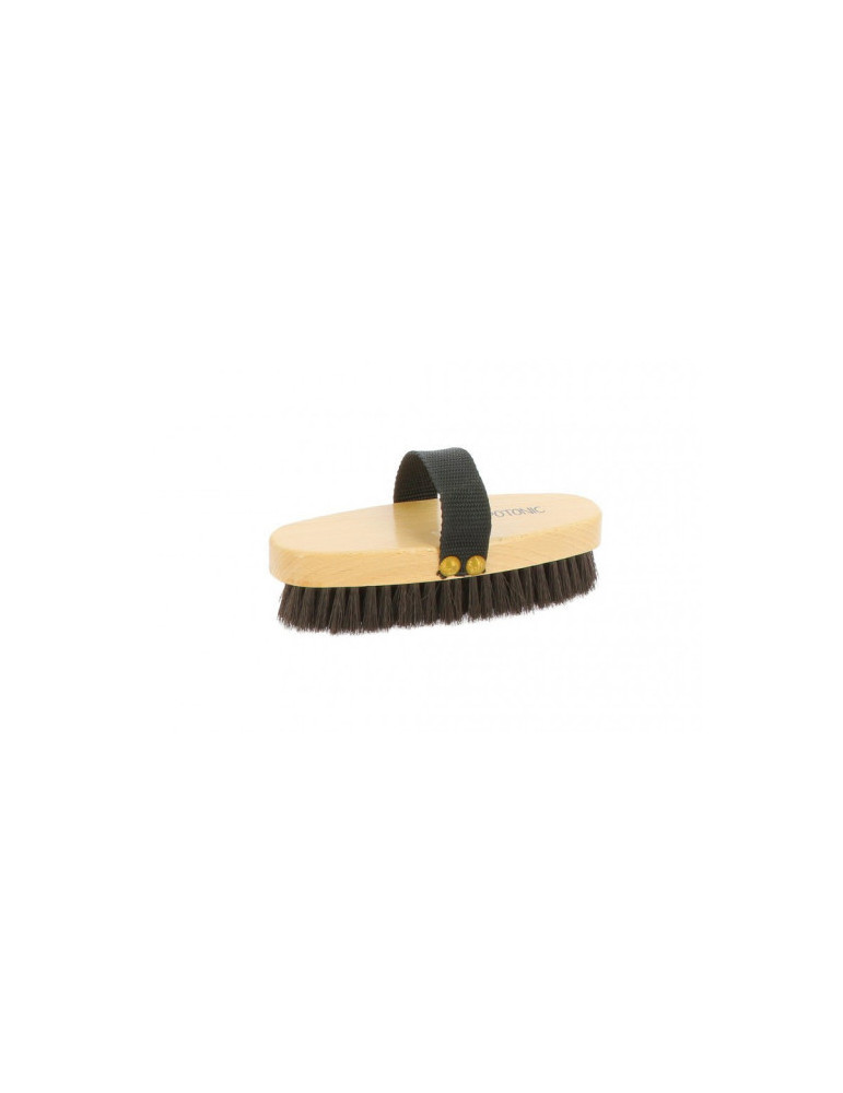 Brosse douce limande marron Hippotonic - Nature Horse Langon