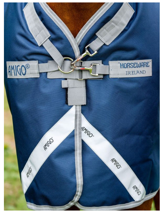 Amigo 1200D Plus Turnout 100G Navy 125cm - Nature Horse Langon