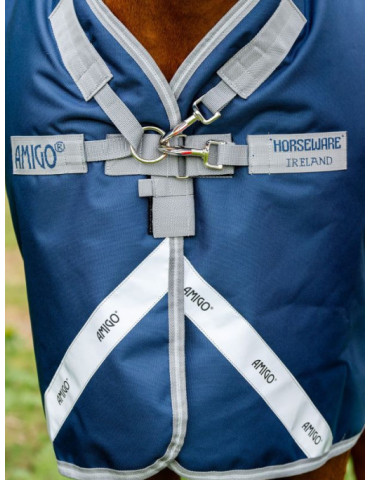 Amigo 1200D Plus Turnout 100G Navy 155cm - Nature Horse Langon 2