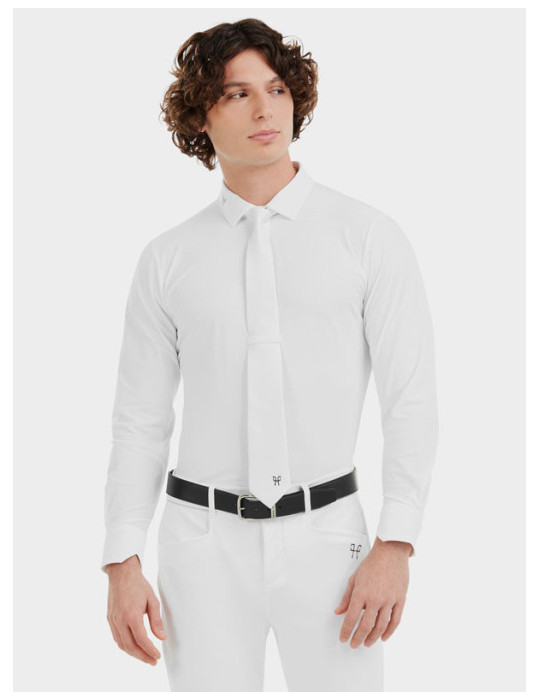 Aero light Shirt LS Men White L - Nature Horse Langon