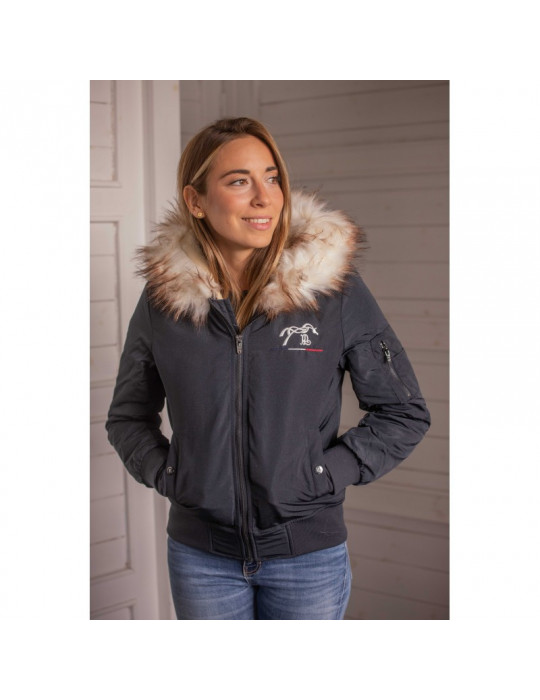 Blouson LYON GLITTER marine XS - Nature Horse Langon