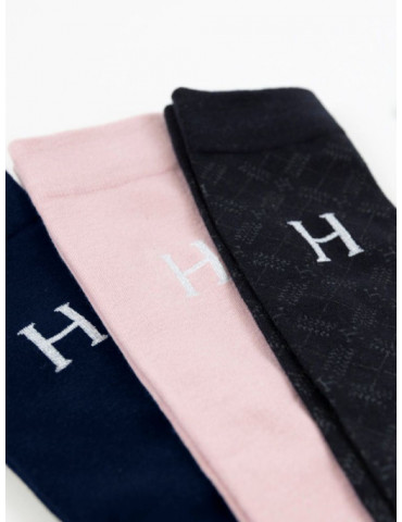 Chaussettes Aiko navy/light pink 40/46 - Nature Horse Langon