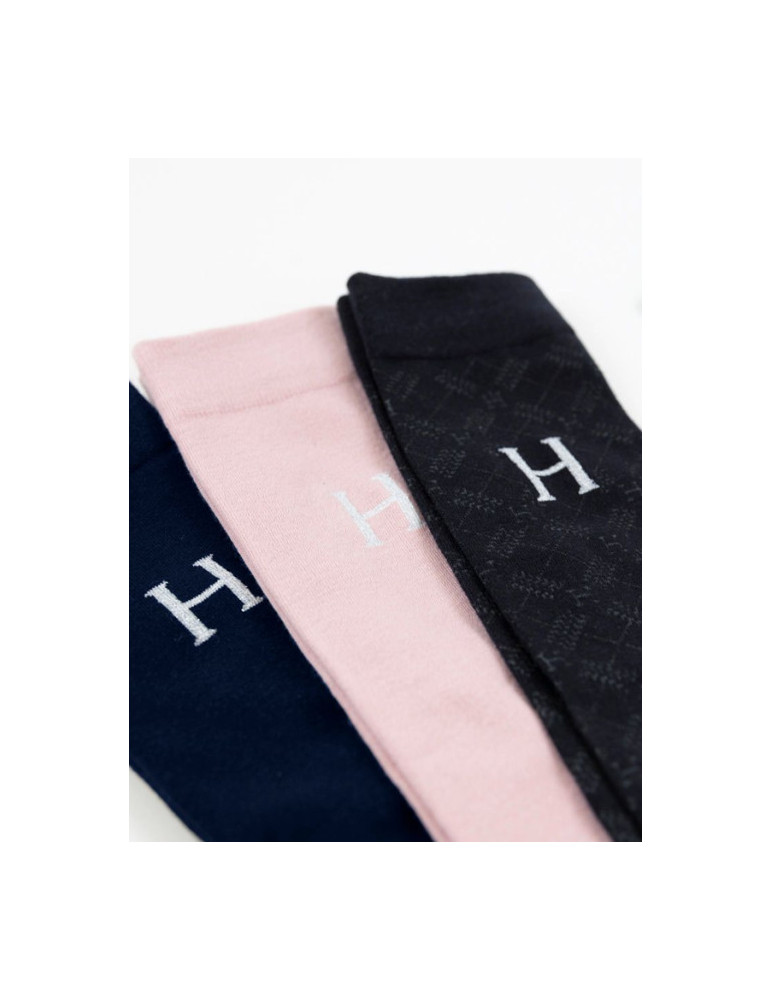 Chaussettes Aiko navy/light pink 40/46 - Nature Horse Langon
