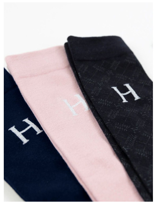 Chaussettes Aiko navy/light pink 40/46 - Nature Horse Langon