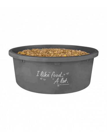 Bol à muesli XL avec couvercle, gris - Nature Horse Langon