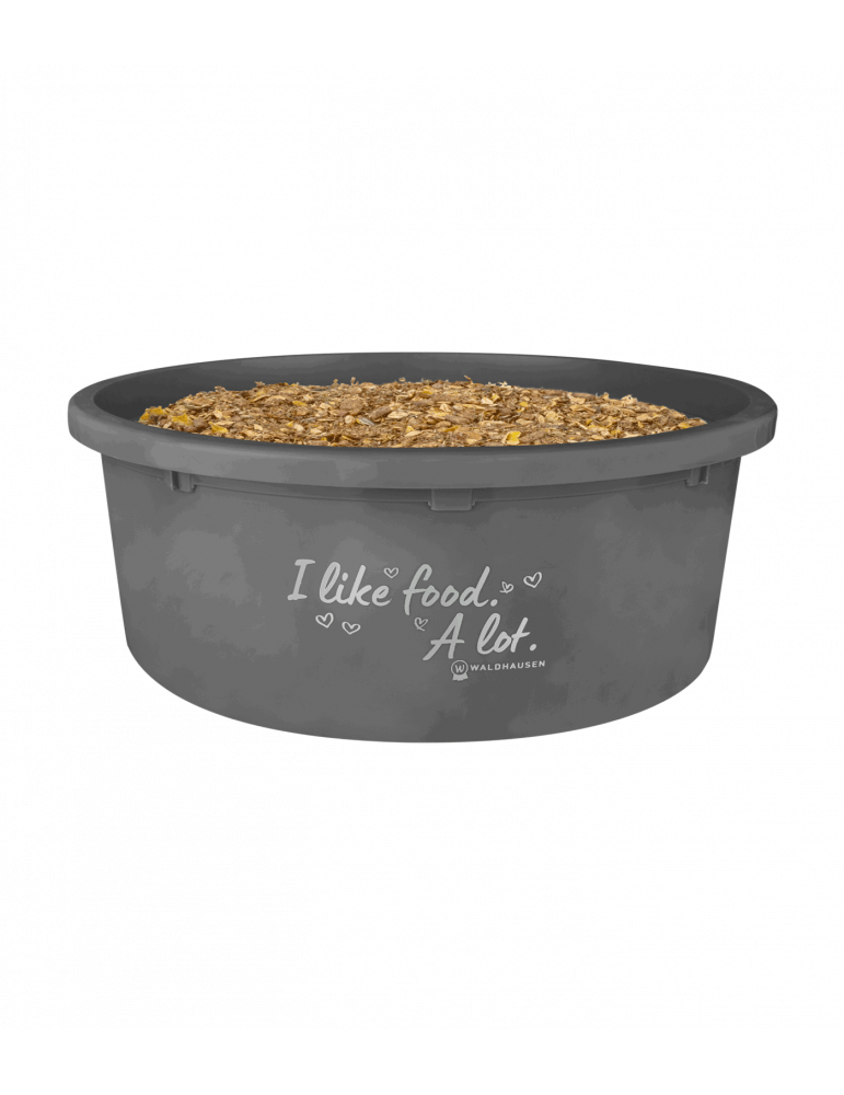Bol à muesli XL avec couvercle, gris - Nature Horse Langon